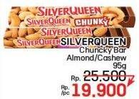 Promo Harga Silver Queen Chunky Bar Almonds, Cashew 95 gr - LotteMart