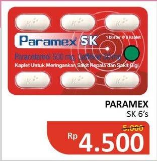 Promo Harga PARAMEX SK Paracetamol 6 pcs - Alfamidi