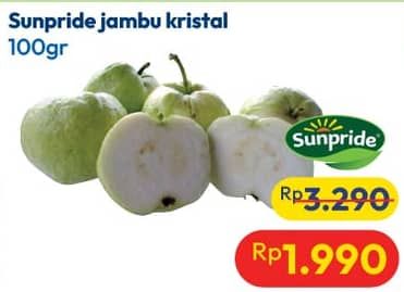 Promo Harga Sunpride Jambu Crystal per 100 gr - Hypermart