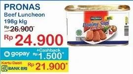 Promo Harga Pronas Daging Sapi Luncheon 198 gr - Indomaret