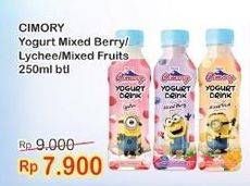 Promo Harga CIMORY Yogurt Drink Mixed Berry, Lychee, Mixed Fruit 250 ml - Indomaret