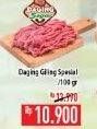 Promo Harga Daging Giling Sapi Spesial per 100 gr - Hypermart