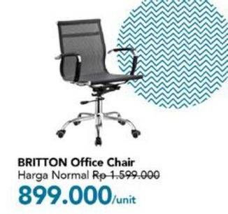 Promo Harga Office Chair Britton  - Carrefour