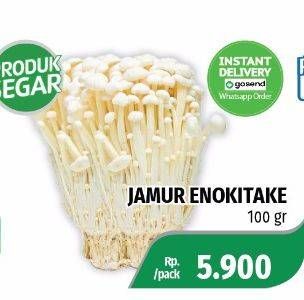 Promo Harga Jamur Inokitake (Jamur Enokitake) 100 gr - Lotte Grosir