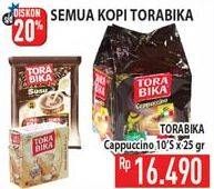 Promo Harga Torabika Cappuccino per 10 sachet 25 gr - Hypermart