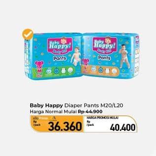 Promo Harga Baby Happy Body Fit Pants L20, M20 20 pcs - Carrefour