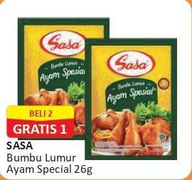 Promo Harga Sasa Bumbu Masak Lumur Ayam Spesial 26 gr - Alfamart