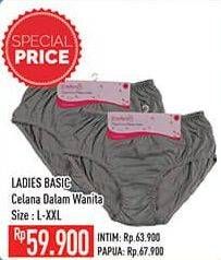 Promo Harga Ladies Basic Celana Dalam Wanita L, M, XL  - Hypermart