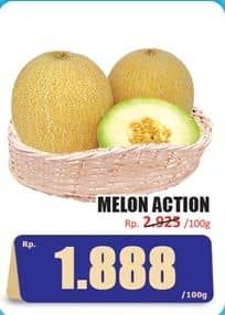 Promo Harga Melon Action per 100 gr - Hari Hari