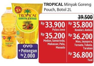 Promo Harga Tropical Minyak Goreng Botol/Pouch  - Alfamidi