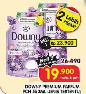 Promo Harga Downy Premium Parfum 550 ml - Superindo