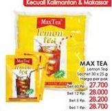 Promo Harga Max Tea Minuman Teh Bubuk Lemon Tea 30 pcs - LotteMart