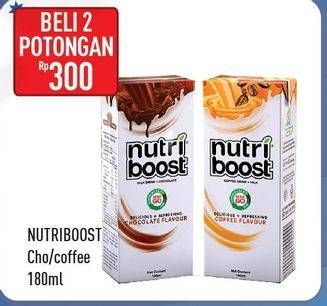 Promo Harga MINUTE MAID Nutriboost Chocolate, Coffee per 2 box 180 ml - Hypermart