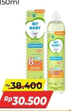 Promo Harga My Baby Minyak Telon Plus Eucaliptus 145 ml - Alfamart