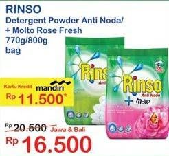 Promo Harga Detergent Powder 800/770gr  - Indomaret