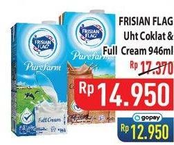 Promo Harga FRISIAN FLAG Susu UHT Purefarm Coconut Delight, Full Cream 946 ml - Hypermart