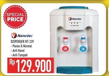 Promo Harga NANOTEC NT-239 Dispenser  - Hypermart