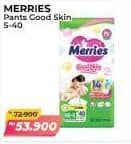 Promo Harga Merries Pants Good Skin S40 40 pcs - Alfamart