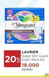Promo Harga Laurier Super Slimguard Night 35cm 8 pcs - Watsons