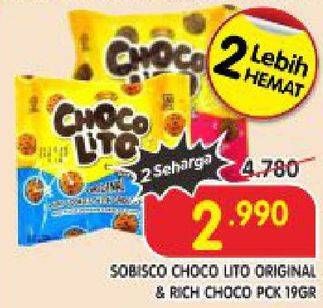 Promo Harga SOBISCO Choco Lito Rich Original, Rich Choco 19 gr - Superindo