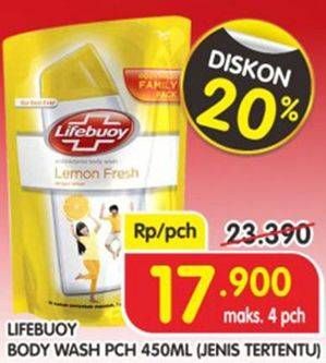 Promo Harga LIFEBUOY Body Wash 450 ml - Superindo