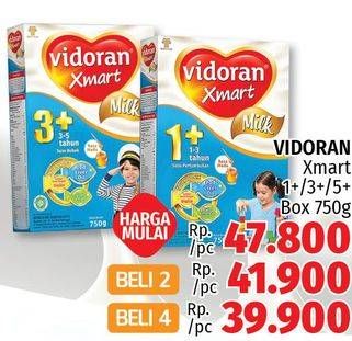 Promo Harga VIDORAN Xmart 1+/3+/5+ 750 gr - LotteMart