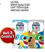 Promo Harga Ultra Mimi Susu UHT All Variants 125 ml - Indomaret