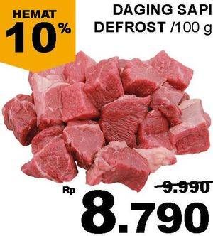 Promo Harga Daging Rendang Sapi Defrost per 100 gr - Giant