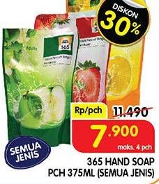 Promo Harga 365 Hand Soap All Variants 375 ml - Superindo