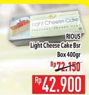 Promo Harga RIOUS Light Cheese Cake 400 gr - Hypermart