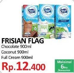 Promo Harga FRISIAN FLAG Susu UHT Purefarm Coconut, Cokelat, Full Cream 900 ml - Yogya