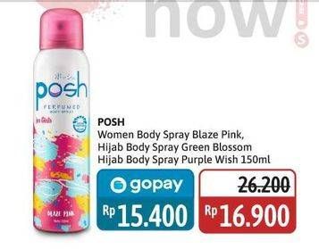 Promo Harga Posh Hijab Perfumed Body Spray/Posh Perfumed Body Spray  - Alfamidi
