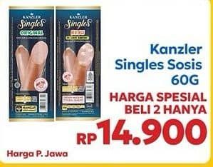 Promo Harga Kanzler Sosis Single 60 gr - Indomaret
