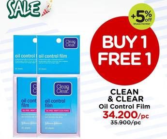 Promo Harga CLEAN & CLEAR Oil Control Film All Variants 50 pcs - Watsons