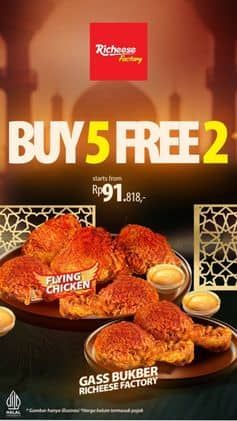 Promo Harga Buy 5 Free 2  - Richeese Factory