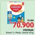 Promo Harga Vidoran Xmart 1+ Madu, Vanilla 950 gr - Alfamidi