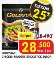 Promo Harga GOLDSTAR Nugget Stickie 500 gr - Superindo