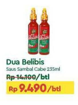 Promo Harga Dua Belibis Saus Cabe 235 ml - TIP TOP