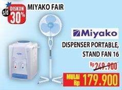 Promo Harga MIYAKO Dispenser / Standing Fan  - Hypermart