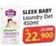 Promo Harga Sleek Baby Laundry Detergent 450 ml - Alfamidi