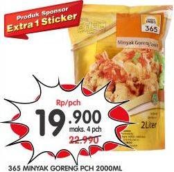 Promo Harga 365 Minyak Goreng 2 ltr - Superindo