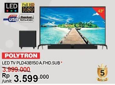 Promo Harga POLYTRON PLD-43B150 LED TV  - Carrefour
