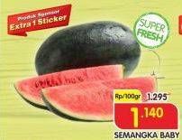 Promo Harga Semangka Baby per 100 gr - Superindo