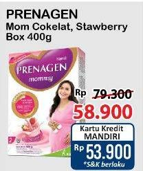 Promo Harga Prenagen Mommy Velvety Chocolate, Lovely Strawberry 400 gr - Alfamart