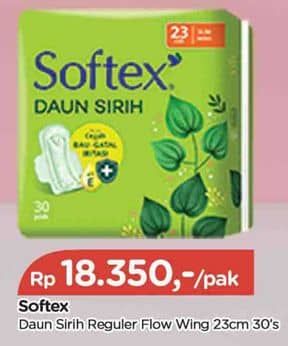 Promo Harga Softex Daun Sirih Wing 23cm 30 pcs - TIP TOP