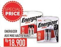 Promo Harga ENERGIZER MAX Battery AA/2, 2AAA  - Hypermart
