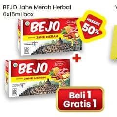 Promo Harga Bintang Toedjoe Bejo Jahe Merah per 6 sachet 15 ml - Indomaret