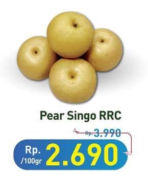 Promo Harga Pear Singo RRC per 100 gr - Hypermart