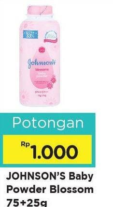 Promo Harga JOHNSONS Baby Powder Blossom 100 gr - Alfamart