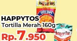 Promo Harga Happy Tos Tortilla Chips Merah 160 gr - Yogya